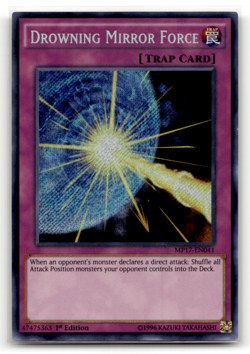 Drowning Mirror Force MP17-EN041 1st Edition Secret Rare 2017 Mega-Tins Mega Pac - Image 1