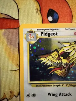 Pokemon TCG Jungle Pidgeot 8/64 Holo ERROR No Set Symbol - Image 2