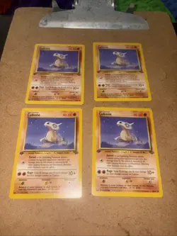 Three Pokemon TCG Cubone Jungle Card 50/64 Regular Common 1st Edition - Image 1
