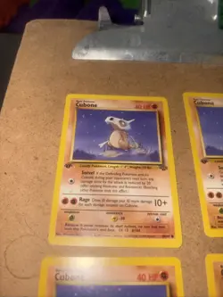 Three Pokemon TCG Cubone Jungle Card 50/64 Regular Common 1st Edition - Image 2