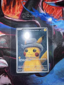 Pikachu with Grey Felt Hat Pokemon Van Gogh SVP EN-SV 085 - Image 1