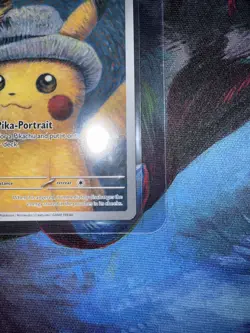 Pikachu with Grey Felt Hat Pokemon Van Gogh SVP EN-SV 085 - Image 3