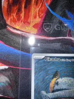 Pikachu with Grey Felt Hat Pokemon Van Gogh SVP EN-SV 085 - Image 4