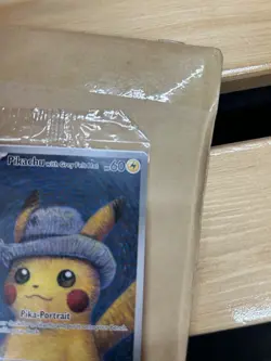 Pokemon Pikachu Van Gogh SVP EN-SV 085 Sealed Promo Card with Grey Felt Hat - Image 2