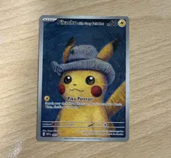 Pikachu with Grey Felt Hat Pokemon Van Gogh SVP EN-SV 085 - Image 1