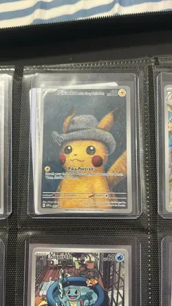 Pikachu with Grey Felt Hat Pokemon Van Gogh SVP EN-SV 085 - Image 1