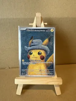 Pikachu with Grey Felt Hat Pokemon Van Gogh SVP EN-SV 085 - Image 3