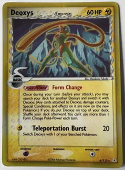 Pokemon TCG Deoxys Delta Species 6/110 Holon Phantoms Holo Rare - NM - Image 1