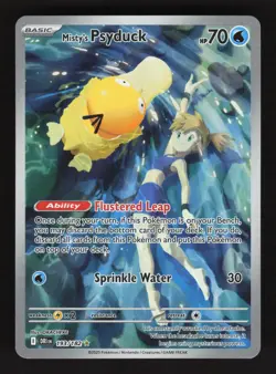 Misty's Psyduck 193/182 Pokemon Destined Rivals Full Art Holo Card - Image 1