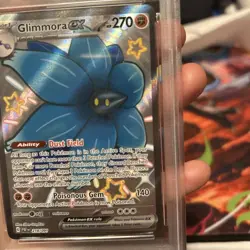 Glimmora EX 218/091 Paldean Fates PSA 8 NM-MT Pokemon Card Full Art - Image 5