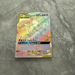 Moltres Zapdos & Articuno GX Hidden Fates Rainbow (69/68) Pokemon Card - RARE - Image 2