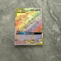 Moltres Zapdos & Articuno GX Hidden Fates Rainbow (69/68) Pokemon Card - RARE - Image 4