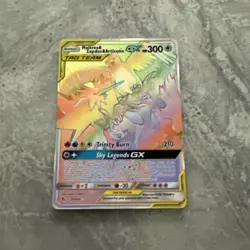 Moltres Zapdos & Articuno GX Hidden Fates Rainbow (69/68) Pokemon Card - RARE - Image 5