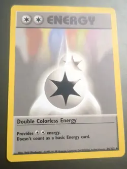 Pokemon TCG Double Colorless Energy Base Set Regular Card 096/102 HP - Image 1
