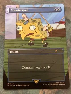 MTG - Counterspell - Rainbow Foil - Spongebob Secret Lair - Magic the Gathering - Image 1