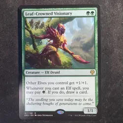 Leaf-Crowned Visionary - Dominaria United (MTG) - Image 1