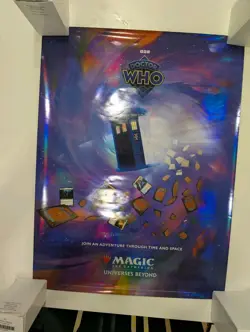 MTG Universes Beyond Doctor Who Retail Promo Foil Poster 18x24 Wizards Of The... - Image 1