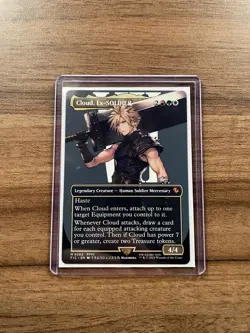 Cloud, Ex-SOLDIER - Borderless - 202 NEAR MINT NM - Final Fantasy - MTG English - Image 1