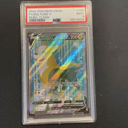 🔥🔥PSA 9 Pokemon TCG - Boltund V 181/192 PSA 10 Rebel Clash (Full Art) - Image 1