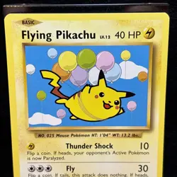 Flying Pikachu - 110/108 - Secret Rare English Pokemon XY Evolutions - Image 3