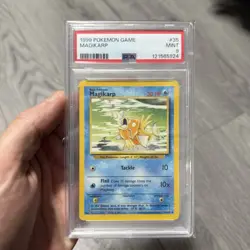 Pokemon 1999 Game Base Set Magikarp #35 PSA 9 - Image 1
