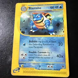 Pokemon Blastoise 36/165 Rara Non Holo | Expedition Inglese | Played - Image 2