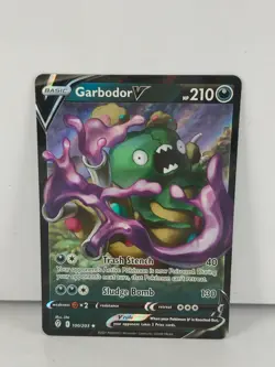 Pokemon - Garbodor V - 100/203 - Evolving Skies - Full Art Ultra Rare - Mint - Image 1