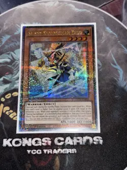 LEDE-EN002 Silent Swordsman Zero Quarter Century Secret Rare YuGiOh! NM - Image 1