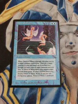 Dance of Many MTG The Dark Rare Blue Enchantment Slightly Played x1 GG2 - Image 1