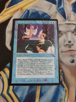 Dance of Many MTG The Dark Rare Blue Enchantment Slightly Played x1 GG2 - Image 2
