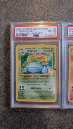 2021 Pokemon Celebrations Charizard Blastoise Venusaur Classic Base Set PSA 10 - Image 2