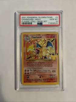 2021 Pokemon Celebrations Charizard Blastoise Venusaur Classic Base Set PSA 10 - Image 3