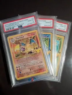Pokemon Charizard Blastoise Venusaur Celebrations Collection Set PSA 10 - Image 1