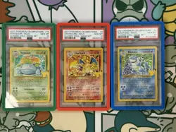Pokemon Charizard Blastoise Venusaur Celebrations Collection Base Set PSA 10 - Image 1