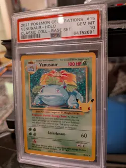 Pokemon 2021 25th Aniv. Celebrations Charizard Blastoise Venusaur PSA 10 Big 3 - Image 4