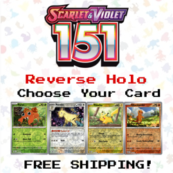 151 Reverse Holo Pokemon TCG Scarlet & Violet Cards: Choose Your Card - Image 1