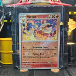 Flareon 151 Reverse Holo Pokemon TCG 136/165 Scarlet & Violet Rare - Image 1