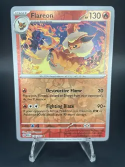 • Flareon • 136/165 Scarlet & Violet 151 Reverse Holo Pokemon TCG NM - Image 1