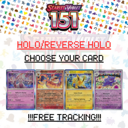 151 Holo/Reverse Holo Pokemon TCG Scarlet & Violet Cards: Choose Your Card - Image 1