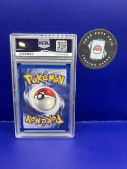 2000 Pokemon ITALIAN Unlimited Base Set Hitmonchan Holo 7/102 PSA 8 NM - Image 2