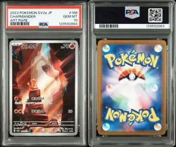 PSA 10 Charmander AR 151 168/165 Art Rare SV2a 2023 Japanese Pokemon Card GEM - Image 5