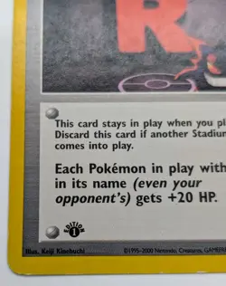 Pokemon Rocket’s Hideout 63/64 1st Edition Neo Revelation Trainer Card Vintage - Image 5