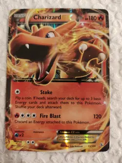 Pokemon Charizard EX 11/83 Holo Card Good Condition, Never Played - Image 1