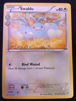 Swablu RC23/RC32 Common Generations: Radiant Collection Pokemon Card English - Image 1