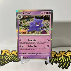 Gengar 094/165 - Holo Rare Scarlet & Violet 151 Pokemon TCG Card - NM - Image 1