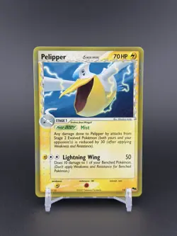 Pelipper Delta Species 14/17 Holo Rare Foil Pop 5 Series Pokemon Card LP - Image 1
