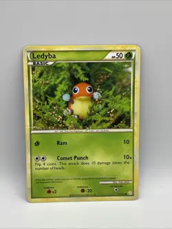 Pokemon TCG Ledyba Heartgold Soulsilver 71/123 Regular Common - Image 1