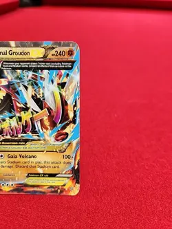2014 Pokemon Primal Groudon EX Holo 86/160 Moderately Played - Image 3