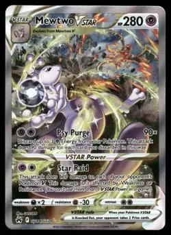 Pokemon Cards Mewtwo VSTAR GG44/GG70 Crown Zenith Galarian Gallery Holo NM - Image 1