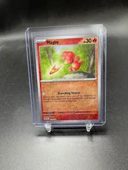 Magby SV04: Paradox Rift Pokemon TCG Reverse Holo Common 019/182 - Image 1